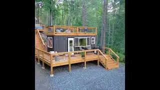 20ft SHIPPING CONTAINER TINY HOUSE ON WHEELS Video By MikeWillTravel