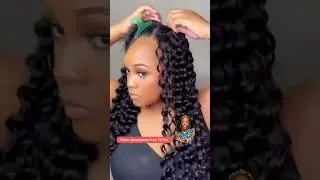 Deep wave extensions for beginners #trending #hair #hairstyle #shorts #short #viral ##viralvideo