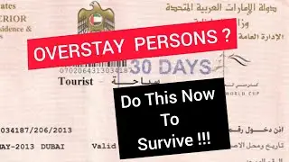 Overstay | Learn 5 Ways To Survive in UAE Dubai as an Overstay Person #pascalagu #overstay #travel