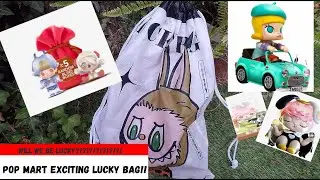 What's In a Pop Mart Exciting Lucky Bag? Blind Box Reveal in My Fairy Garden.