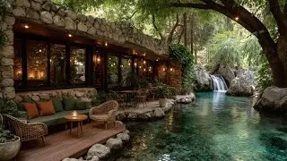 Peaceful Spring Sanctuary: Natural Oasis with Ambient Fire and Relaxing Nature ASMR