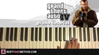 HOW TO PLAY - Grand Theft Auto 4 Theme Song (Piano Tutorial Lesson)