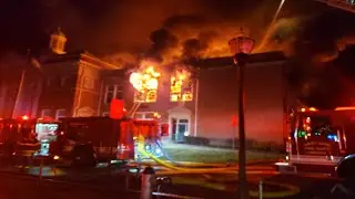 Fire breaks out at old Bedford Middle School