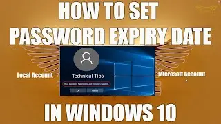 How to turn a Password Expiry Date on/off in Windows 10 | Microsoft Account or Local Account