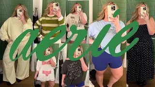 AERIE NEVER DISAPPOINTS 👏 | THE COZIEST HAUL (size XL on a plus size 16/18)