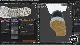 Blender 3D - Texturing Shoe Finale part 3 final