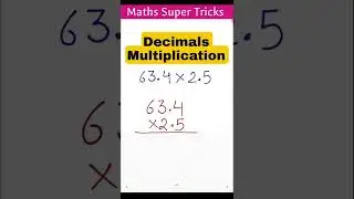 Multiplication of decimals numbers #shorts #mathsshortcuttrick