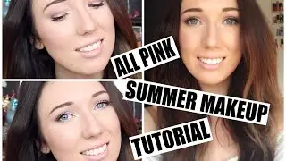 All Pink Summer Makeup Tutorial! + Giveaway Winner!| Chloe Luckin