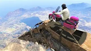 GTA 5 Online - Crazy Police Vehicles Sky race