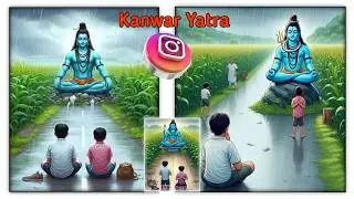 कांवड़ यात्रा 🔱🚩 Photo Editing  💯%Viral kanwar yatra bing image creator bing ai image generator