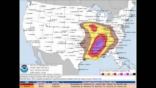 April 27, 2014 Potential Tornado Outbreak Video.