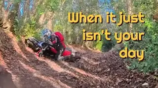 Gillian crashes in on a Mudplugger ride