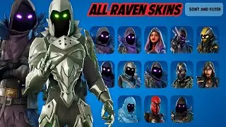 All Raven Skins Showcase in Fortnite (Chapter 1 - Chapter 6)