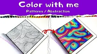 17-Minute Abstract Patterns Coloring &mdash; Creative & Calming Art with Vibrant Shapes 🎨✨