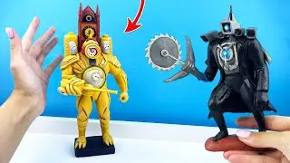 Making Skibidi Toilet with Clay ► Titan Clock Man multiverse 03 and Titan CameraMan 2.0