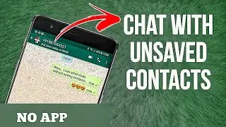 How To Message Someone on WhatsApp Without Saving Contact 2023 | No App