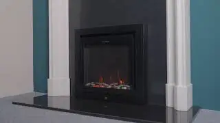 Ezee Glow Pulse Widescreen Black Inset Electric Fire With Metal Trim