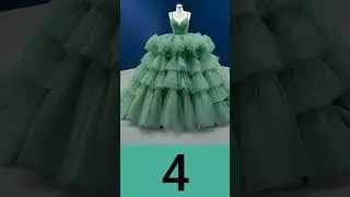 || Tiered Peach Ball Gown Wedding Dresses || #shorts #viral