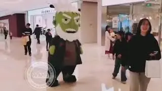 Halloween Adults qing dynasty inflatable zombie pumpkin horror costume adult men