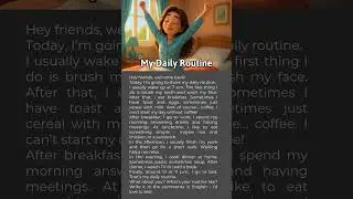 🔥 My Daily Routine in Simple English | Speak English Every Day #podcast #learnenglish