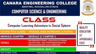 VTU SAN(17CS754) STORAGE AREA NETWORKS [INTRODUCTION TO INFORMATION STORAGE](M1 L1)