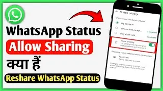 What is WhatsApp Status Allow Sharing? How to use WhatsApp Status Allow Sharing?