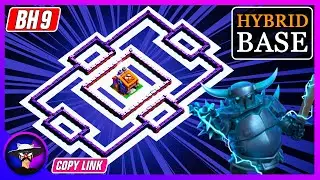 New BEST BH9 HYBRID/TROPHY Base (2021) | Builder Hall 9 Base With Replay | Clash of Clans