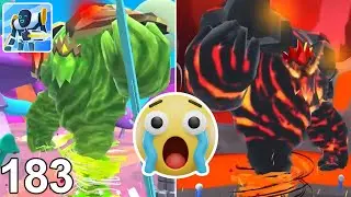 Mechangelion: ALL GIANT ELEMENTAL BOSSES SHOWCASE! The Red & Green Giant Bosses! (Part 183)