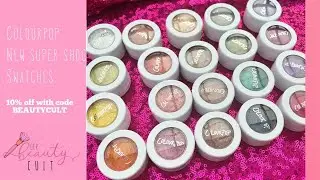 ColourPop Cosmetics Super Shock Shadow shade extension: Swatches!