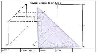 Proyección diédrica de un cuerpo volumétrico