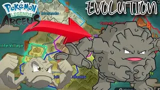 How to Evolve Geodude Into Gravler! In Pok&eacute;mon Legends: Arceus