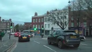 Driving On College Street, Deansway, Bridge Street & New Road, Worcester, Worcestershire, England