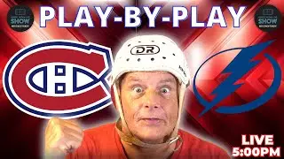 CANADIENS vs LIGHTNING LIVE | Jacob Fowler STARTS! 🧤 | Huge 45-Point Battle & Evans Injury News