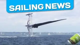 Невероятное крушение MOD 70 Spindrift в Дублине во время гонки Route des Princes