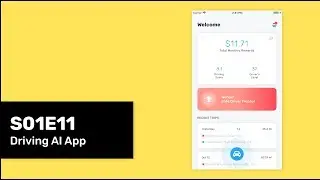 S01E11 - Driving AI App - Welcome screen - React Native