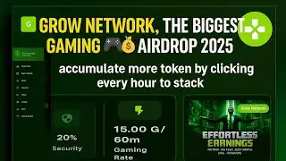 🎮🔥 &ldquo;Grow Network EXPLAINED! 🚀 Play Games & Earn BIG 💰 | The Future of Web3 Gaming 🌐✨&rdquo;#GrowNetwork