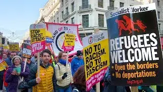 London &lsquo;REFUGEES WELCOME&rsquo; March on Regent Street