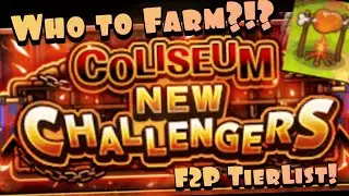 [OPTC] COLISEUM UNITS! Who is Worth your Stamina!?!? Ranking the F2P Colli Characters Usefulness!