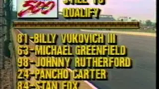 INDY 500 1989 - TIME TRIALS - DAY 3