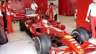 Michael Schumacher testing Ferrari F1 car at circuit de Jerez, december 2007 #KeepFightingMichael