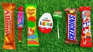 ASMR Most Popular Candys / some lots of colorful rainbow lollipop candy / unpacking chocolate eat
