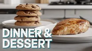 Cook dinner with me and Peanut Butter chocolate chip cookies 🍪