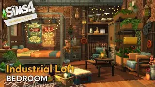 Industrial Loft Kit Bedroom 2 | The Sims 4 Stop Motion Speed Build | No CC