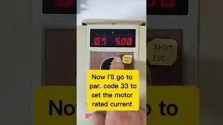 LS SV-iS5 Inverter | Motor Rated Current Setting Parameter ⚙️ #Shorts