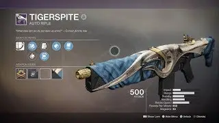 Tigerspite (No commentary) | Destiny 2: Forsaken Weapon Demonstration