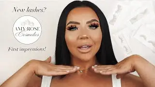 TESTING AMY-ROSE COSMETICS NEW LASHES! FIRST IMPRESSIONS, REVIEW & TRY ON!