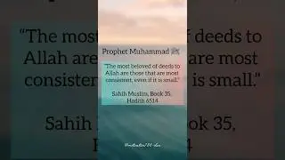 Most Beloved Deeds to Allah &ndash; Hadith | Sahih Muslim 6514#shorts#hadith#islamicshorts#hadithreminder