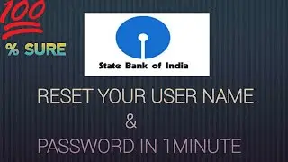 HOW TO RESET YOUR SBI MOBILE BANKING USERNAME AND PASSWORD BY DESKTOP