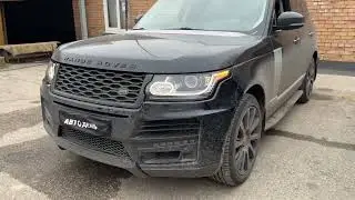 Range Rover L405 замена на светодиодные линзы MTF Cyberlight 2.0 OEM