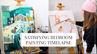 Satisfying Bedroom Oil Painting Timelapse